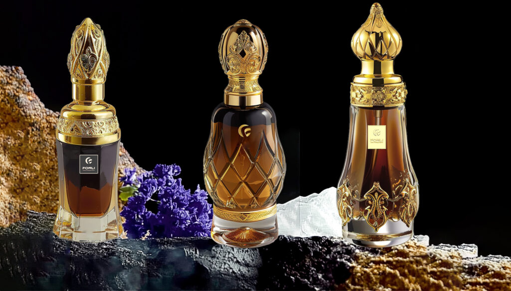 Fonli luxury custom design irregular crystal oil bottles 6